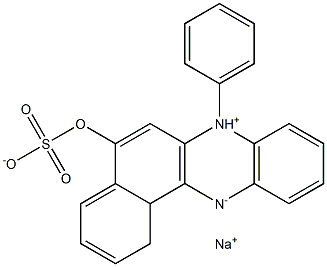 Benzo[a]phenazinium,5-hydroxy-7-phenylsulfo-, inner salt, sodium salt (9CI) Structure