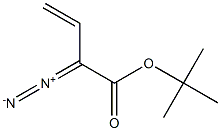 3-Butenoic acid, 2-diazo-, 1,1-dimethylethyl ester Structure