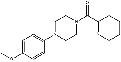 [4-(4-methoxyphenyl)piperazin-1-yl]-piperidin-2-ylmethanone Structure