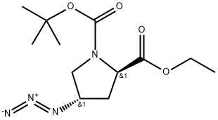 (4S)-1-Boc-4-azido-D-proline ethyl ester Structure