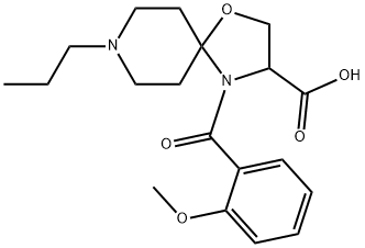 4-(2-methoxybenzoyl)-8-propyl-1-oxa-4,8-diazaspiro[4.5]decane-3-carboxylic acid 구조식 이미지