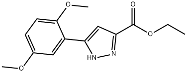 ethyl 5-(2,5-dimethoxyphenyl)-1H-pyrazole-3-carboxylate 구조식 이미지