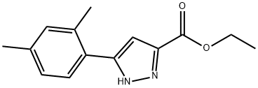 ethyl 5-(2,4-dimethylphenyl)-1H-pyrazole-3-carboxylate 구조식 이미지