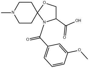 4-(3-methoxybenzoyl)-8-methyl-1-oxa-4,8-diazaspiro[4.5]decane-3-carboxylic acid Structure