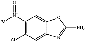 5-chloro-6-nitro-1,3-benzoxazol-2-amine 구조식 이미지