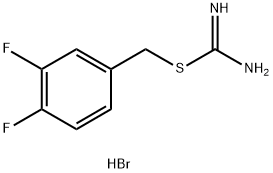 {[(3,4-difluorophenyl)methyl]sulfanyl}methanimidamide hydrobromide 구조식 이미지