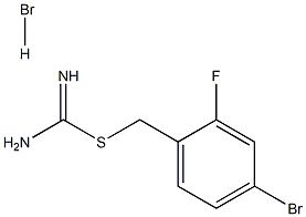 {[(4-bromo-2-fluorophenyl)methyl]sulfanyl}methanimidamide hydrobromide 구조식 이미지