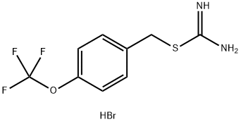 ({[4-(trifluoromethoxy)phenyl]methyl}sulfanyl)methanimidamide hydrobromide 구조식 이미지