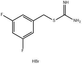 {[(3,5-difluorophenyl)methyl]sulfanyl}methanimidamide hydrobromide 구조식 이미지