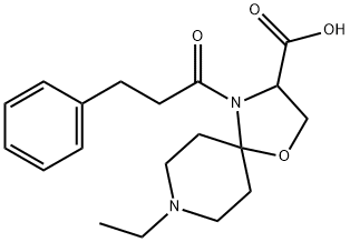 8-ethyl-4-(3-phenylpropanoyl)-1-oxa-4,8-diazaspiro[4.5]decane-3-carboxylic acid Structure