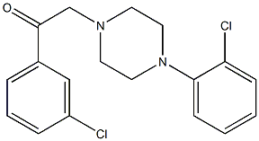 1-(3-chlorophenyl)-2-[4-(2-chlorophenyl)piperazin-1-yl]ethanone Structure