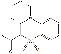 1-(5,5-dioxo-7,8,9,10-tetrahydropyrido[2,1-c][1,4]benzothiazin-6-yl)ethanone Structure