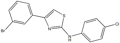 4-(3-bromophenyl)-N-(4-chlorophenyl)-1,3-thiazol-2-amine Structure