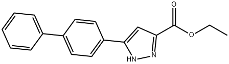 ethyl 5-{[1,1-biphenyl]-4-yl}-1H-pyrazole-3-carboxylate Structure