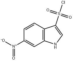 6-Nitro-1H-indole-3-sulfonyl chloride 구조식 이미지