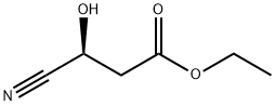 (S)-Ethyl 3-cyano-3-hydroxypropanoate 구조식 이미지