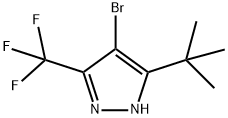 4-bromo-5-tert-butyl-3-(trifluoromethyl)-1H-Pyrazole Structure