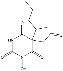 1-hydroxy-5-pentan-2-yl-5-prop-2-enyl-1,3-diazinane-2,4,6-trione 구조식 이미지