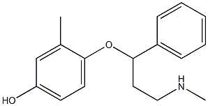 3-methyl-4-[3-(methylamino)-1-phenylpropoxy]phenol Structure