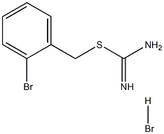 {[(2-bromophenyl)methyl]sulfanyl}methanimidamide hydrobromide Structure