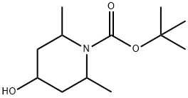 4-Hydroxy-2,6-dimethyl-piperidine-1-carboxylic acid tert-butyl ester Structure