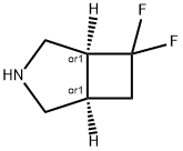 Cis-6,6-Difluoro-3-Azabicyclo[3.2.0]Heptane Structure