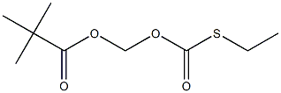 Propanoic acid, 2,2-dimethyl-, [[(ethylthio)carbonyl]oxy]methyl ester 구조식 이미지