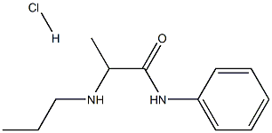 N-phenyl-2-(propylamino)propanamide hydrochloride 구조식 이미지