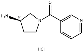 (R)-1-[(Pyridin-3-yl)carbonyl]pyrrolidin-3-amine dihydrochloride 구조식 이미지