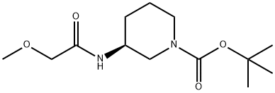 (S)-tert-Butyl 3-(2-methoxyacetamido)piperidine-1-carboxylate Structure