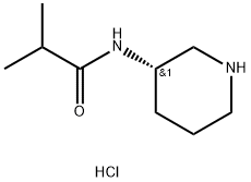 (S)-N-(piperidin-3-yl)-2-methylpropanamide hydrochloride Structure