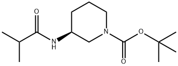 (S)-tert-Butyl 3-(2-methylpropanamido)piperidine-1-carboxylate Structure