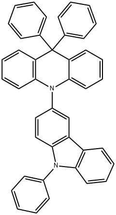 9,9-diphenyl-10-(9-phenyl-9H-carbazol-3-yl)-9,10-dihydroacridine 구조식 이미지