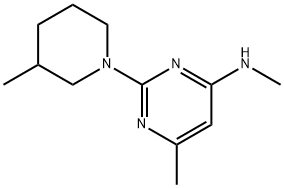 N,6-dimethyl-2-(3-methylpiperidin-1-yl)pyrimidin-4-amine Structure