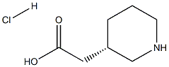 (S)-2-(PIPERIDIN-3-YL)ACETIC ACID HCL 구조식 이미지