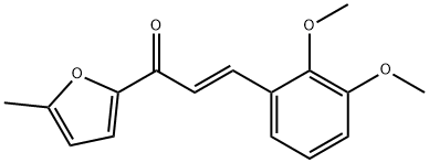 (2E)-3-(2,3-dimethoxyphenyl)-1-(5-methylfuran-2-yl)prop-2-en-1-one Structure