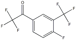 2,2,2-trifluoro-1-[4-fluoro-3-(trifluoromethyl)phenyl]ethanone 구조식 이미지