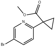 METHYL 1-(5-BROMOPYRIDIN-2-YL)CYCLOPROPANECARBOXYLATE Structure