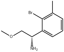 (S)-1-(2-bromo-3-methylphenyl)-2-methoxyethanamine 구조식 이미지