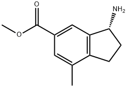 METHYL(3R)-3-AMINO-7-METHYLINDANE-5-CARBOXYLATE Structure