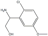 2-AMINO-2-(2-CHLORO-5-METHOXYPHENYL)ETHAN-1-OL Structure