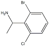 1-(2-BROMO-6-CHLOROPHENYL)ETHAN-1-AMINE Structure