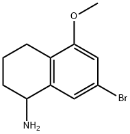 7-BROMO-5-METHOXY-1,2,3,4-TETRAHYDRONAPHTHALEN-1-AMINE Structure