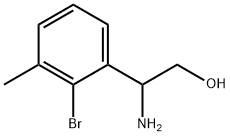 2-AMINO-2-(2-BROMO-3-METHYLPHENYL)ETHAN-1-OL 구조식 이미지