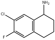 7-CHLORO-6-FLUORO-1,2,3,4-TETRAHYDRONAPHTHALEN-1-AMINE Structure