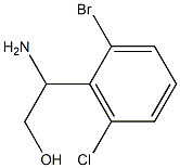 2-AMINO-2-(2-BROMO-6-CHLOROPHENYL)ETHAN-1-OL 구조식 이미지