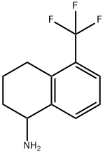 5-(TRIFLUOROMETHYL)-1,2,3,4-TETRAHYDRONAPHTHALEN-1-AMINE 구조식 이미지