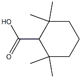 Cyclohexanecarboxylic acid, 2,2,6,6-tetramethyl- Structure