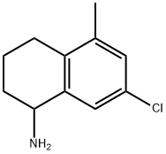 7-CHLORO-5-METHYL-1,2,3,4-TETRAHYDRONAPHTHALEN-1-AMINE 구조식 이미지