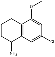 7-CHLORO-5-METHOXY-1,2,3,4-TETRAHYDRONAPHTHALEN-1-AMINE 구조식 이미지